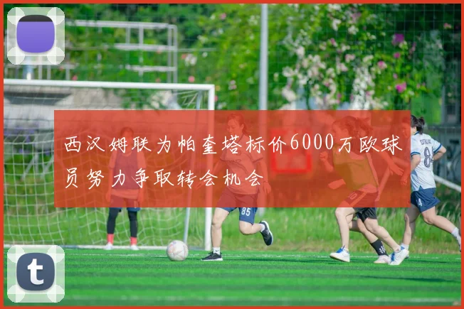 西汉姆联为帕奎塔标价6000万欧球员努力争取转会机会